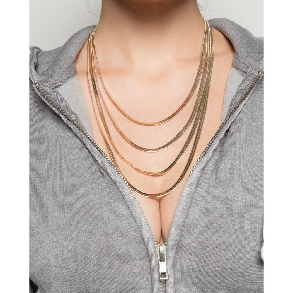 🆕 Layered Herringbone Chain